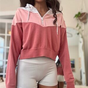 Nike Women's Two-Tone Pink Hoodie